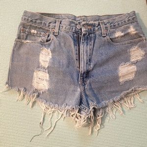 Vintage Levi cut off shorts